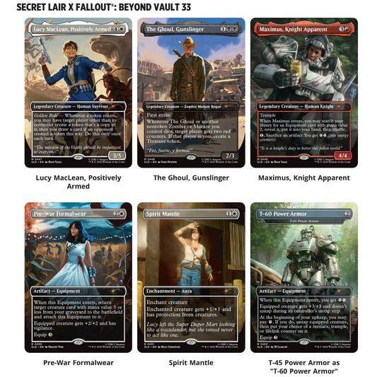 Magic: The Gathering x Secret Lair x Fallout: Beyond Vault 33