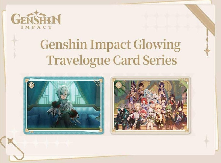 Genshin Impact Glowing Travelogue Card Series Box