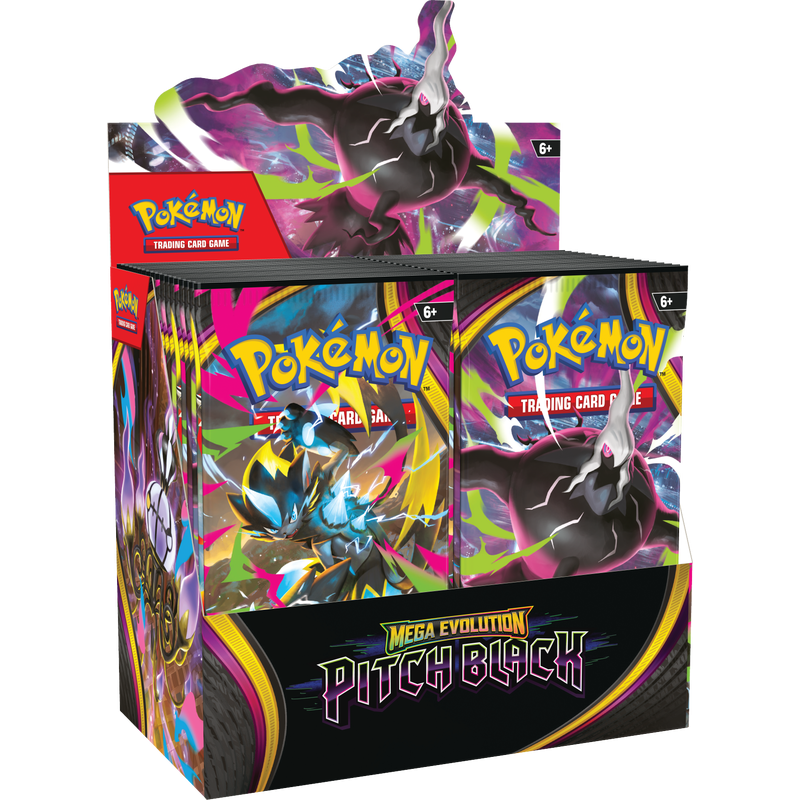 Pokemon TCG: Mega Evolution Pitch Black Booster Box (Damaged outer box - seal intact)