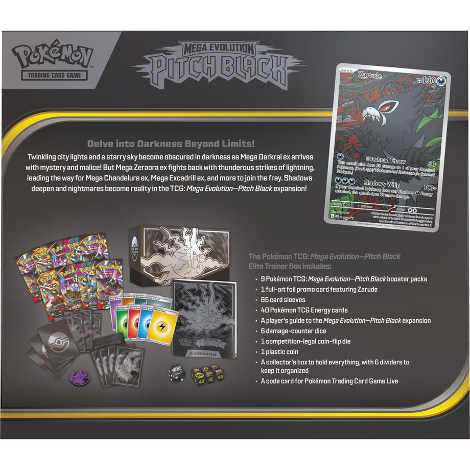 Pokemon TCG: Mega Evolution Pitch Black Elite Trainer