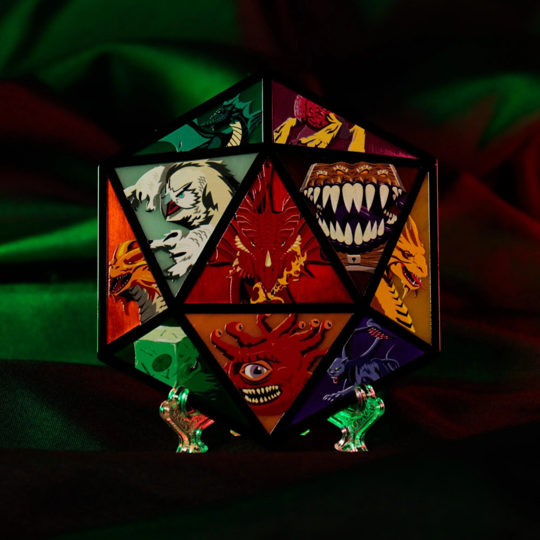 Dungeons & Dragons D20 Die Metal Medallion
