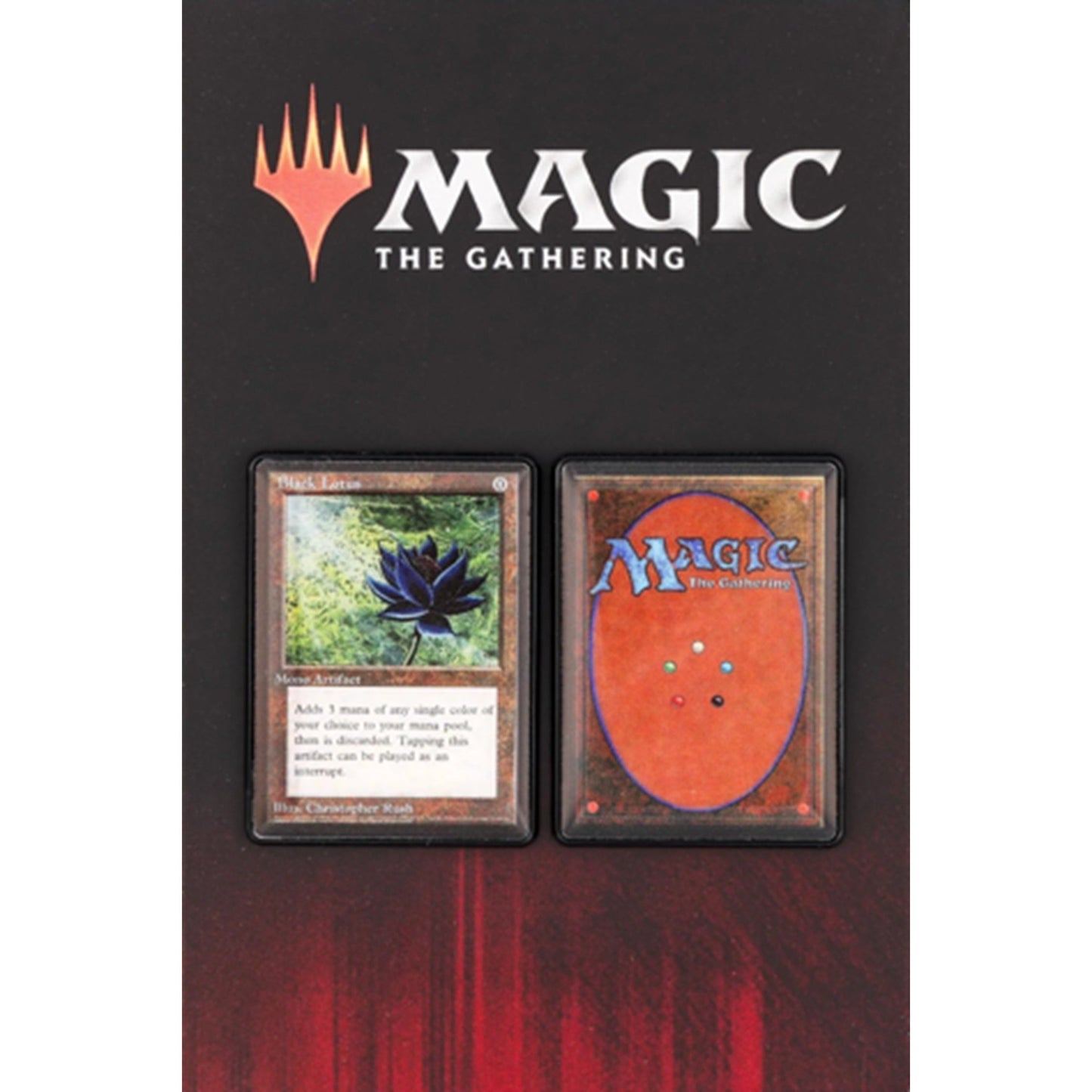 Magic: The Gathering Black Lotus Card 2-Piece Enamel Pin Set