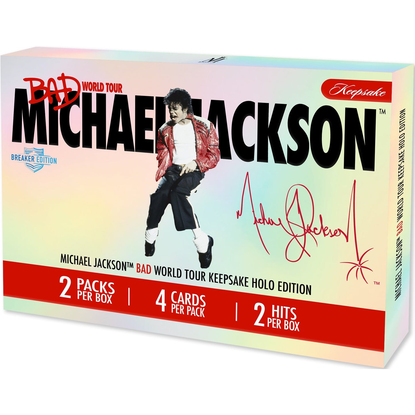 Keepsake Michael Jackson Bad World Tour Holo Breaker Edition