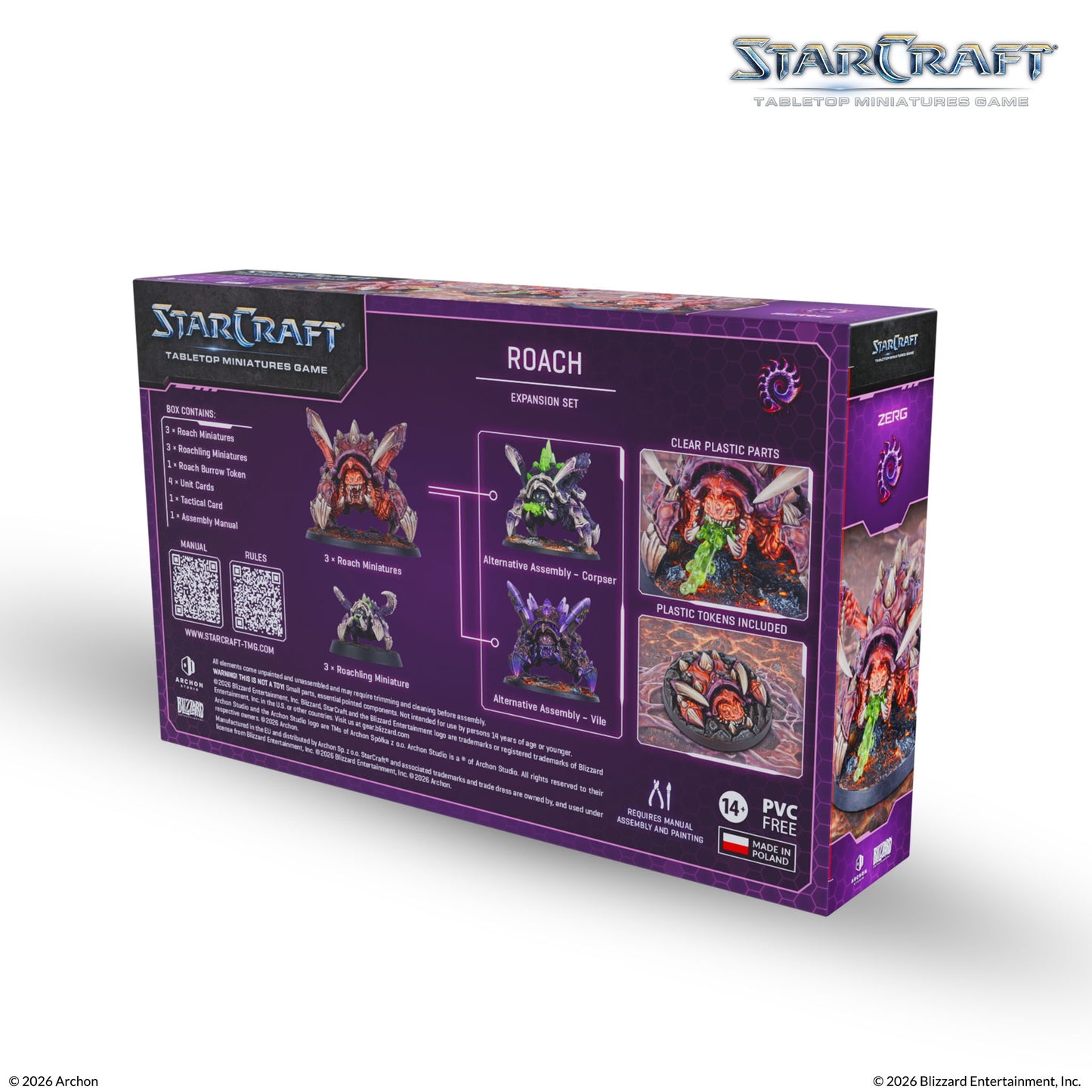 StarCraft: Tabletop Miniatures Game - Zerg Roach Expansion Set