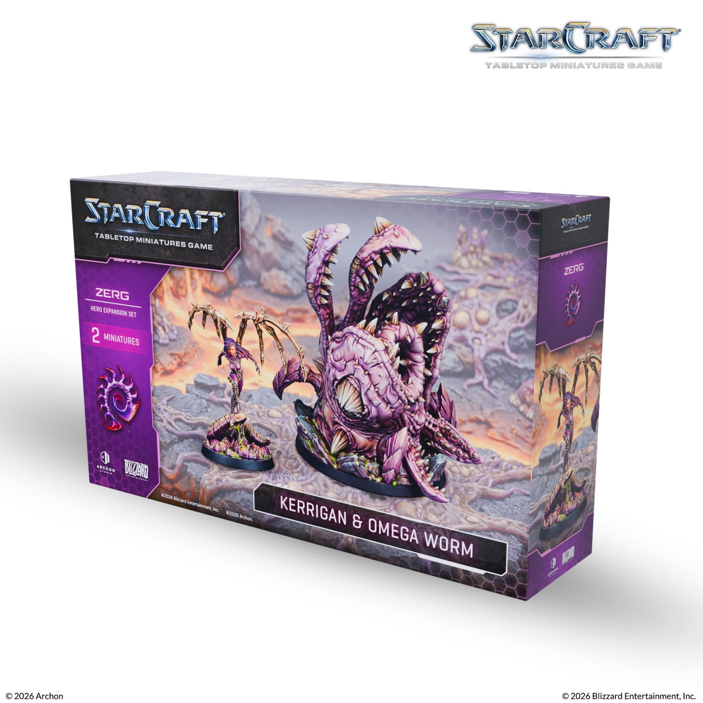 StarCraft: Tabletop Miniatures Game - Zerg Kerrigan and Omega Worm Expansion Set