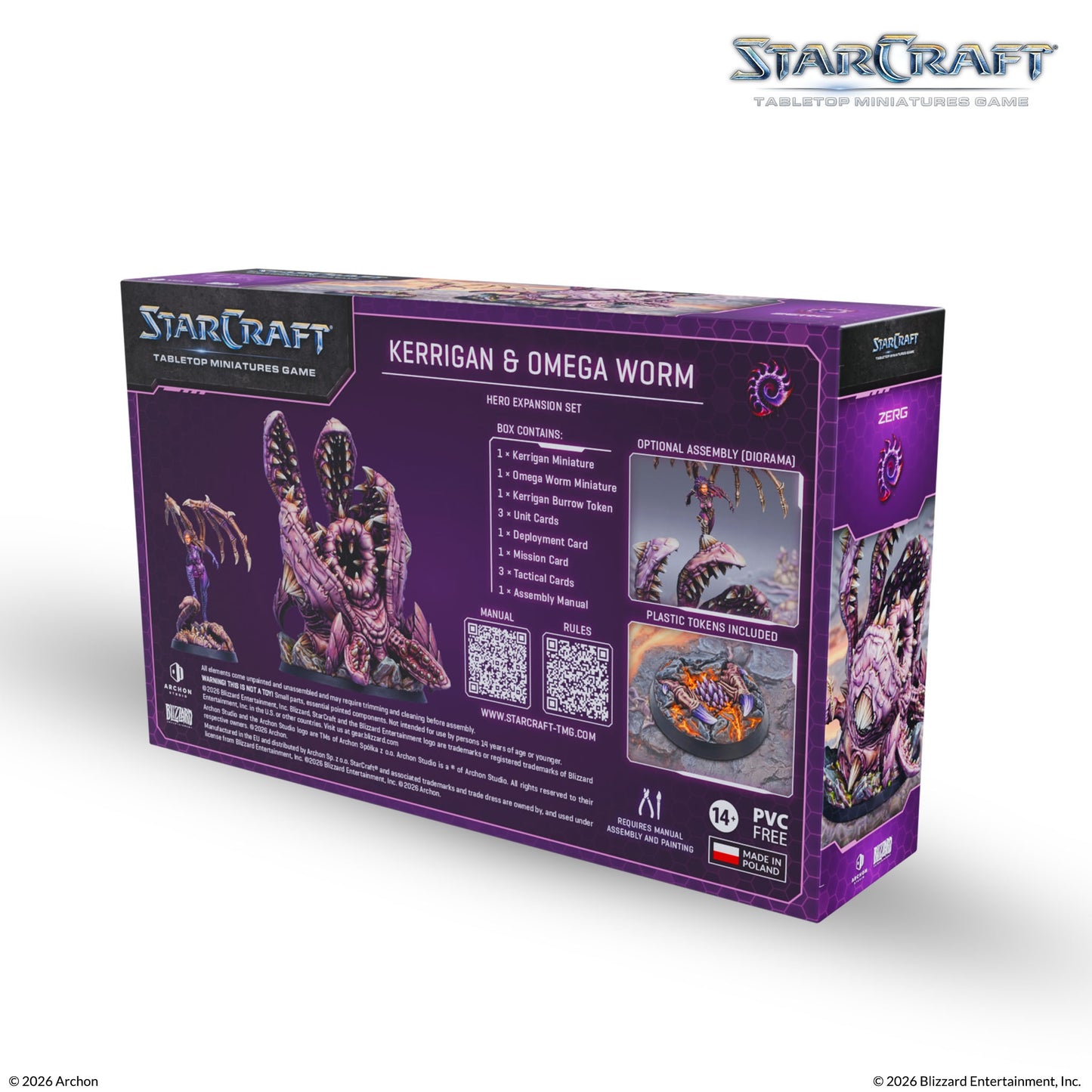 StarCraft: Tabletop Miniatures Game - Zerg Kerrigan and Omega Worm Expansion Set