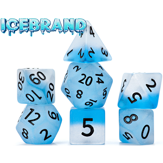 Sea Glass Dice - Icebrand 7 Dice Set