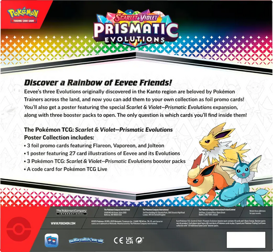 Pokemon TCG: Scarlet & Violet Prismatic Evolutions Poster Collection