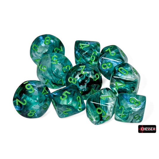 Chessex Borealis 10D10 Kelp/Light Green Luminary