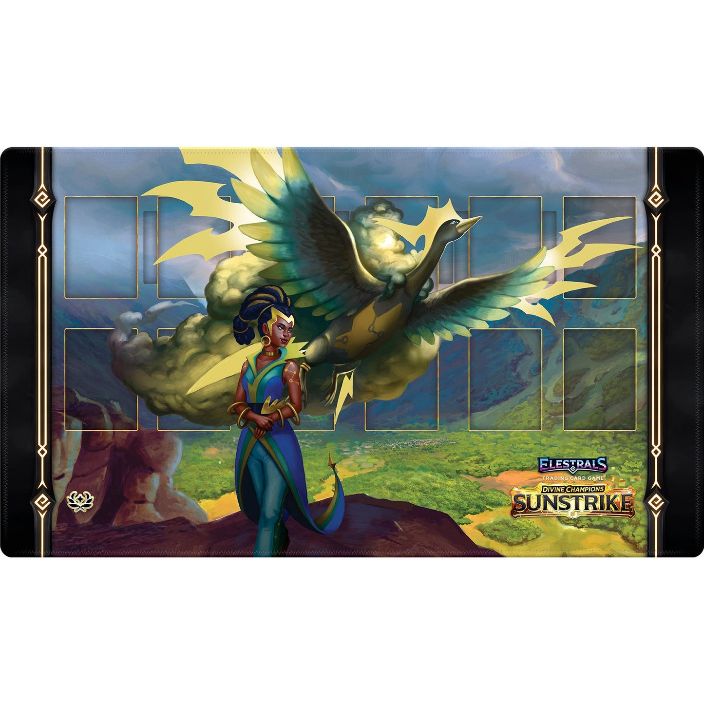 Elestrals Sunstrike Playmat - Ohmperial Champion of Hera