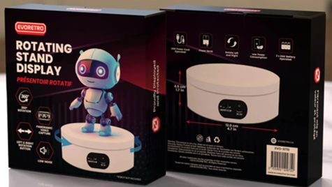 Evoretro - 360 Degree Automatic Rotating Display