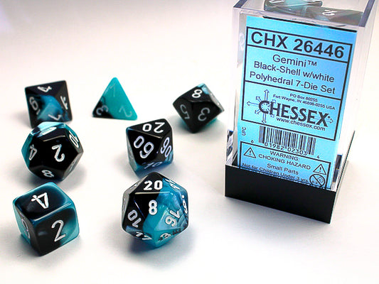Chessex Gemini Polyhedral 7 Die Set (Various Colours)