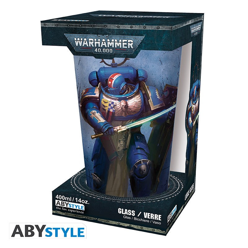 Warhammer 40K Ultramarine Glass (14oz)