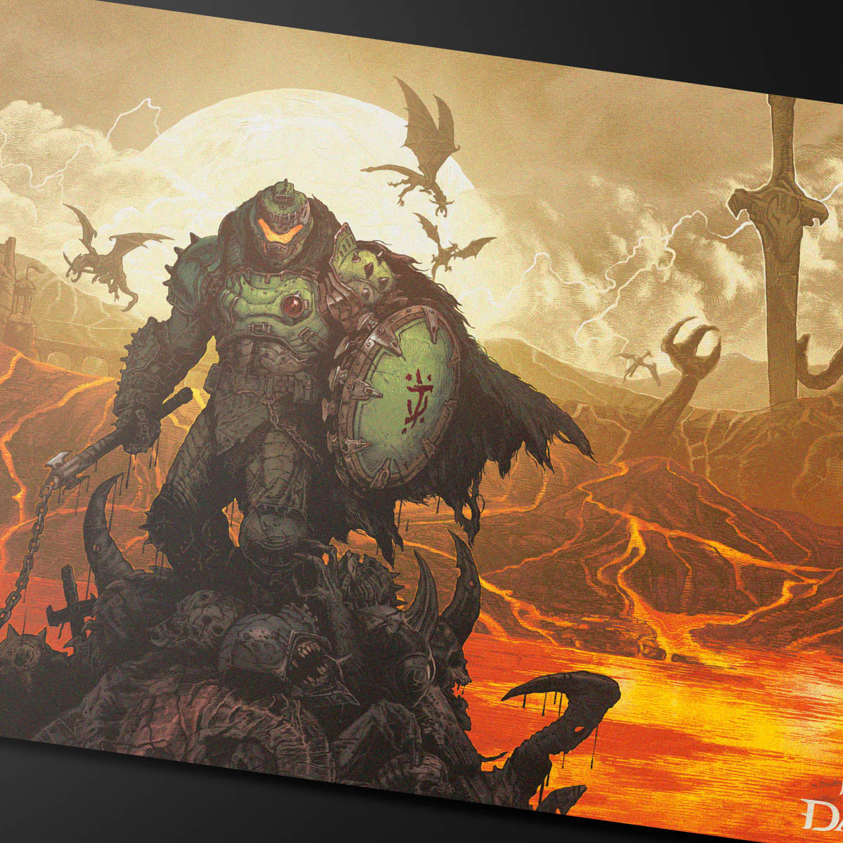 Ultra Pro Extended Playmat Doom Dark Ages 1