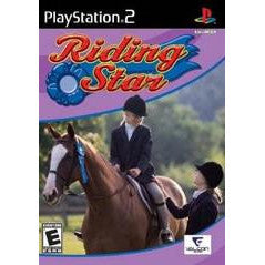 PlayStation 2 game cover of 'Riding Star' with a horse and rider illustration.