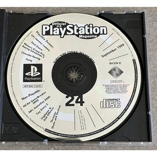 Official U.S. Playstation Magazine September 1999 Disc