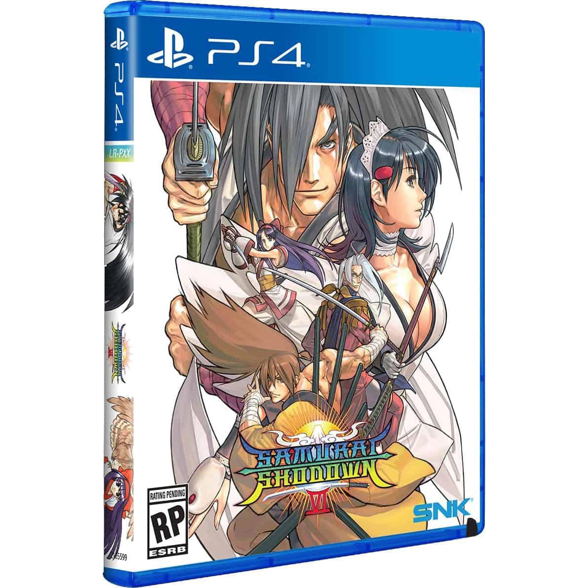 PlayStation 4 game case with anime-style artwork of two characters holding swords.