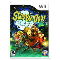 Scooby-Doo game cover for Wii with characters and spooky swamp background
