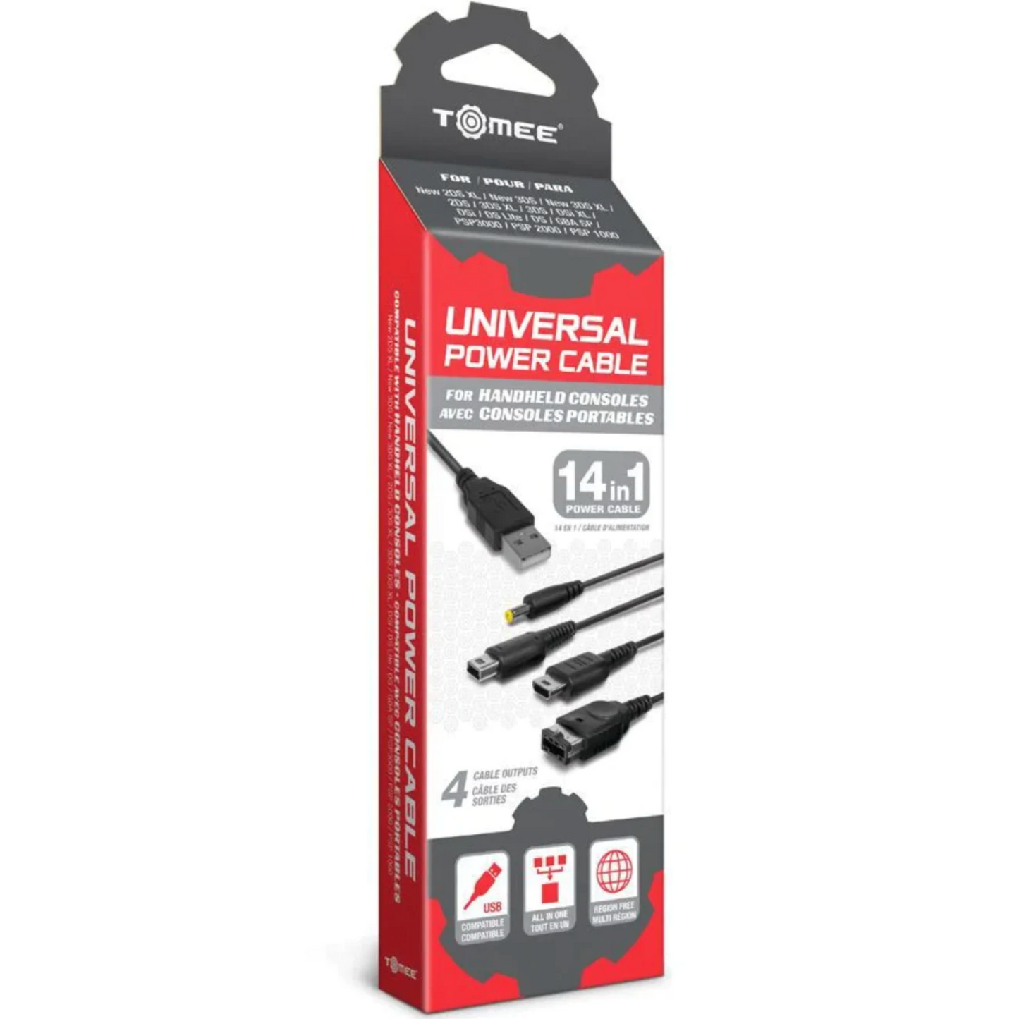 Universal Power Cable 14 in 1 for handheld consoles