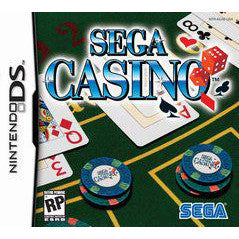 Sega Casino game case for Nintendo DS with poker-themed graphics