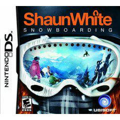 Video game case for 'Shaun White Snowboarding' on Nintendo DS with goggles design.
