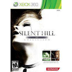 Silent Hill game cover for Xbox 360 with a woman's face and Konami logo.