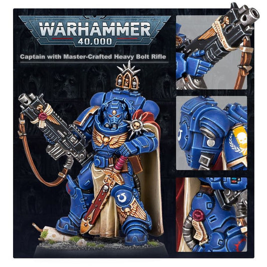 Warhammer 40,000 - Space Marines: Captain in Gravis Armour with Master-crafted Heavy Bolt Rifle