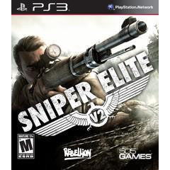 Sniper Elite V2 game cover for PS3 with a soldier holding a rifle.