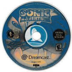 Sonic Adventure Dreamcast game disc with Sega logo