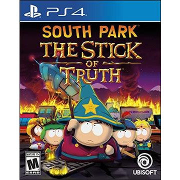 Game cover of 'South Park: The Stick of Truth' for PS4 with characters and title.
