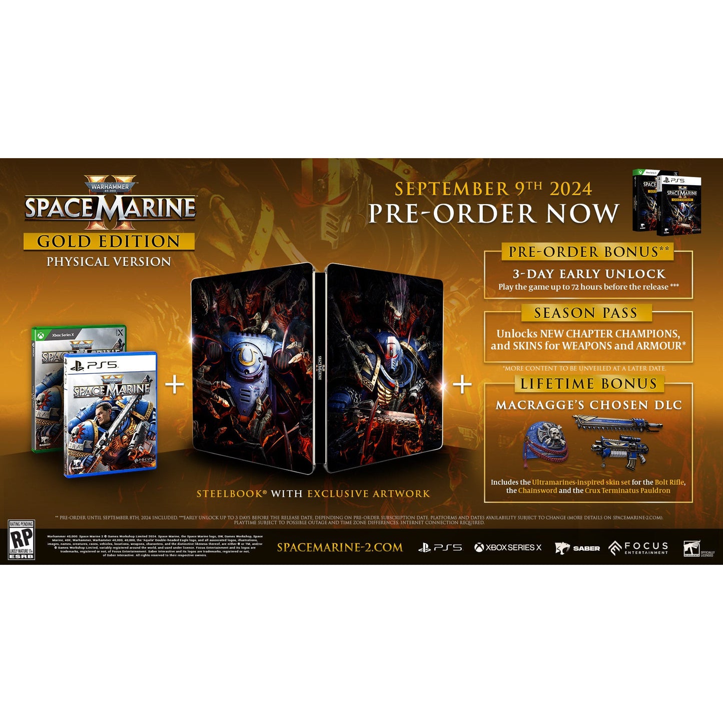 Warhammer 40,000: Space Marine 2 Gold Edition (PS5)