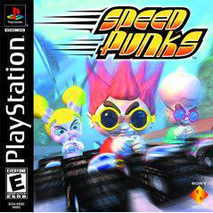 Game cover for 'Speed Punks' on PlayStation with colorful characters and racing theme.