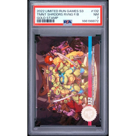 2022 Limited Run Games Series 3 #132 TMNT Shredder's Revenge Fan Bundle Gold Stamp