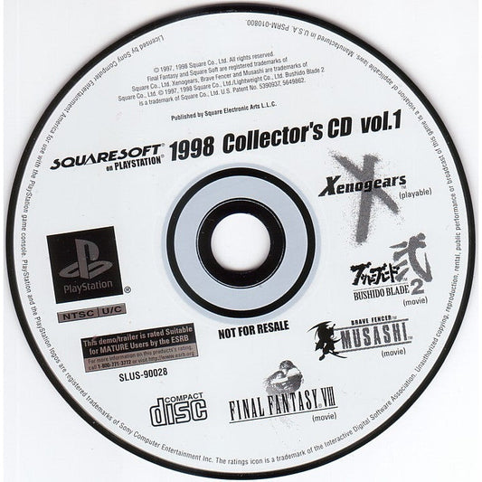 Squaresoft on Playstation 1998 Collector's CD Vol. 1  (PS1)