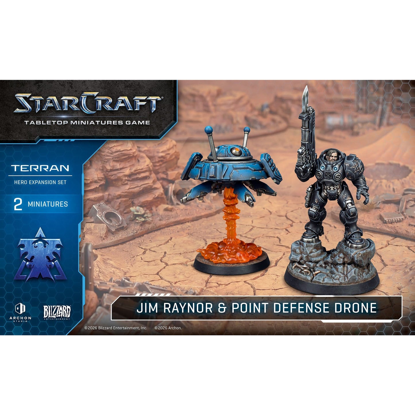 StarCraft: Tabletop Miniatures Game - Terran: Jim Raynor & Point Defense Drone Expansion Set