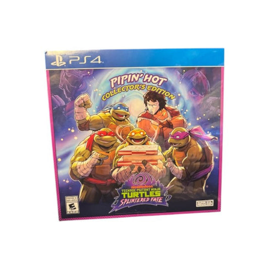 PS4 game case for 'Teenage Mutant Ninja Turtles: Shredder of Fate' Collector's Edition on a white background