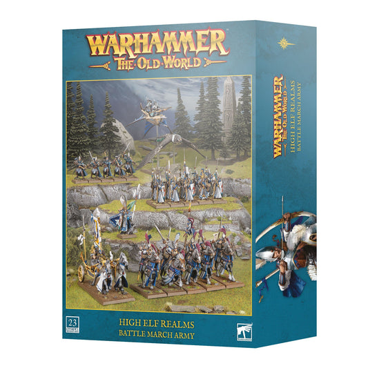 Warhammer The Old World - High Elf Realms: Battle March Army (PRE-ORDER RELEASES SEPT 12TH)