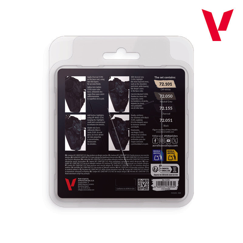Vallejo: Game Color Black Paint Set