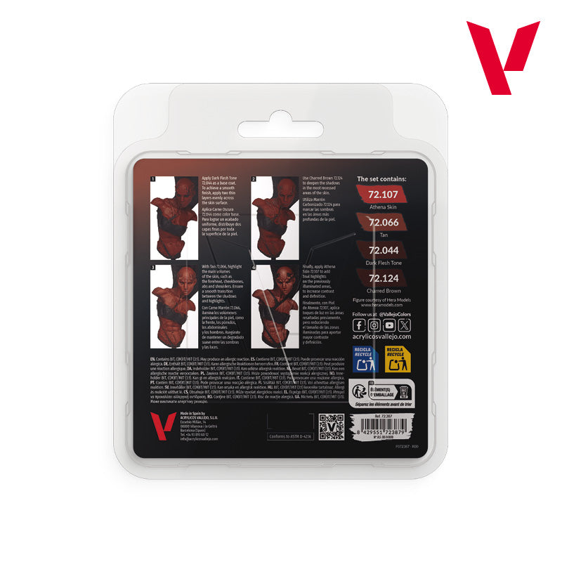 Vallejo: Game Color Dark Skin Paint Set