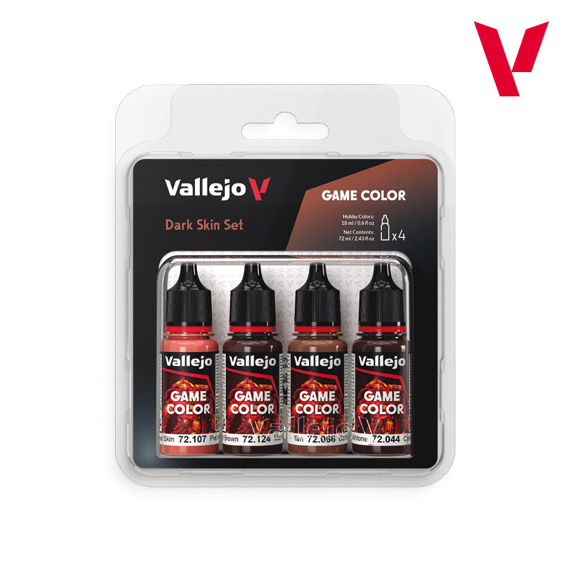 Vallejo: Game Color Dark Skin Paint Set