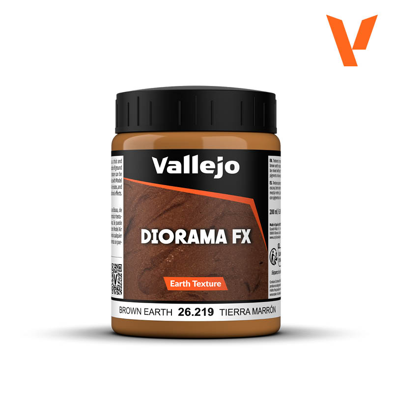 Vallejo - Diorama FX: Brown Earth Ground Texture Paint 200ml