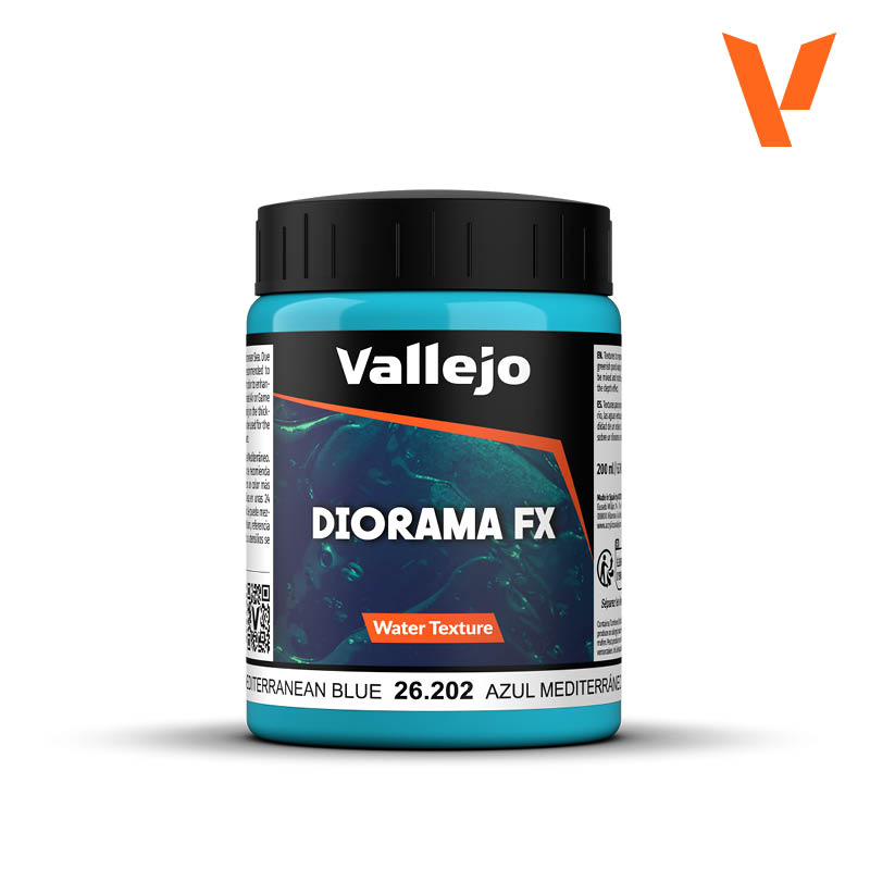 Vallejo - Diorama FX: Mediterranean Blue Water Texture Paint 200ml