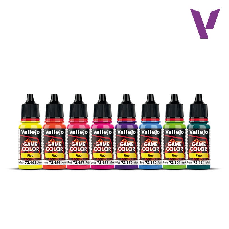 Vallejo: Game Color Fluorescent Color Paint Set