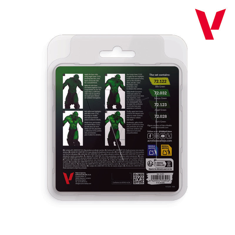 Vallejo: Game Color Ork Skin Paint Set