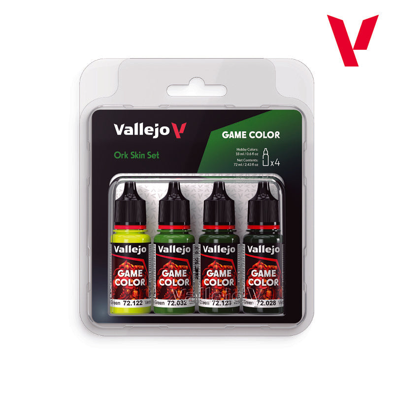 Vallejo: Game Color Ork Skin Paint Set