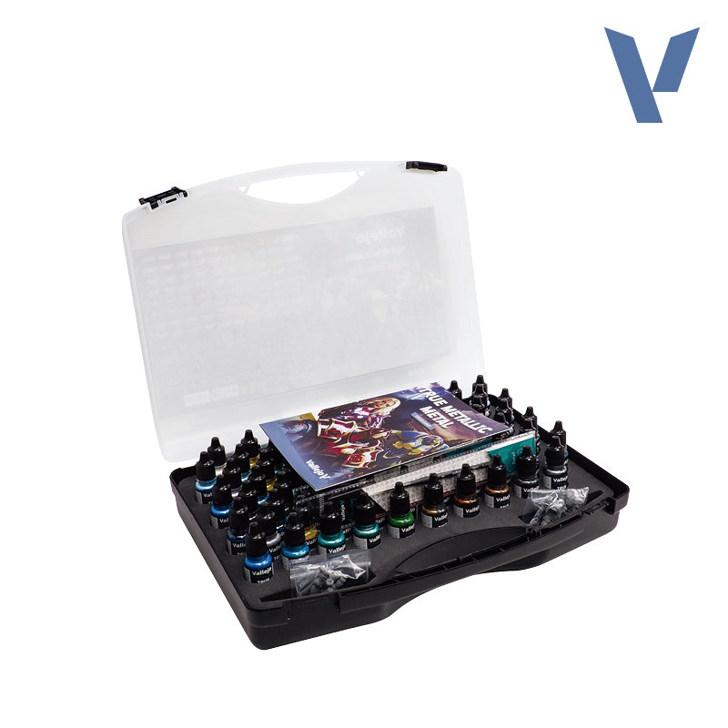 Vallejo: True Metallic Metal Full Collection Case Paint Set