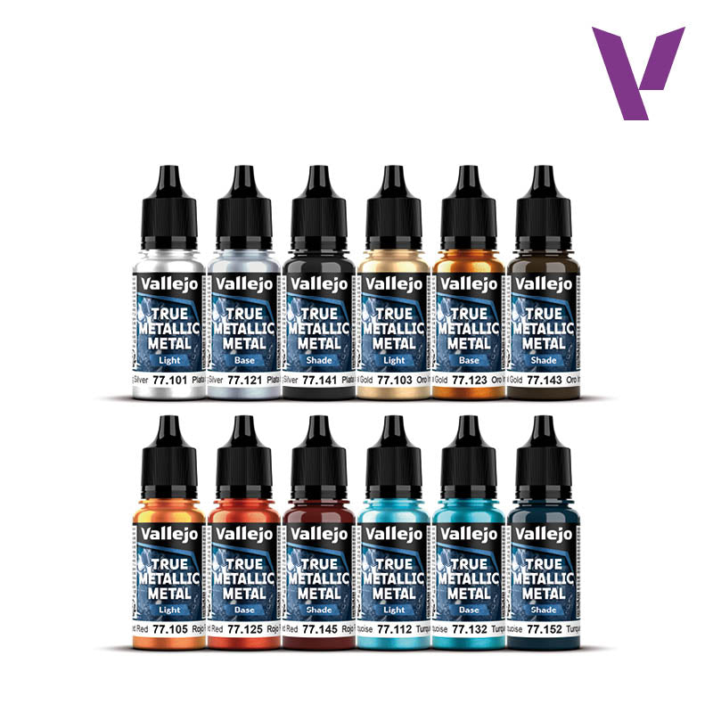 Vallejo: True Metallic Metal Starter Paint Set