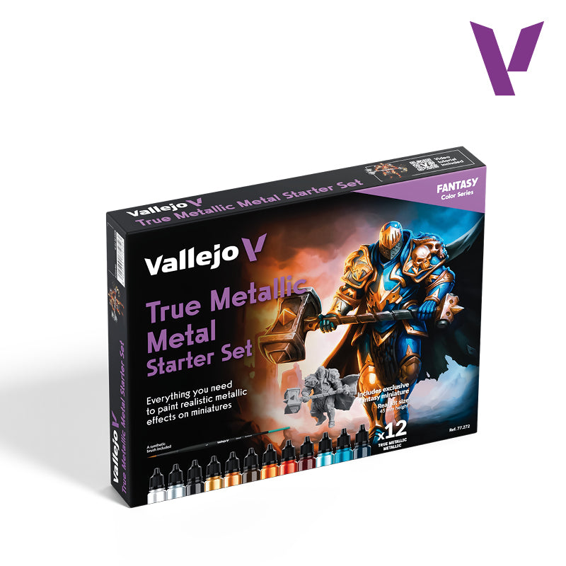 Vallejo: True Metallic Metal Starter Paint Set