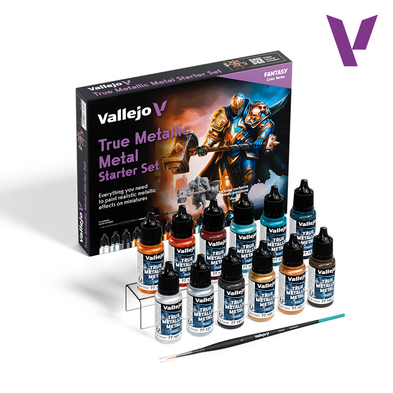 Vallejo: True Metallic Metal Starter Paint Set