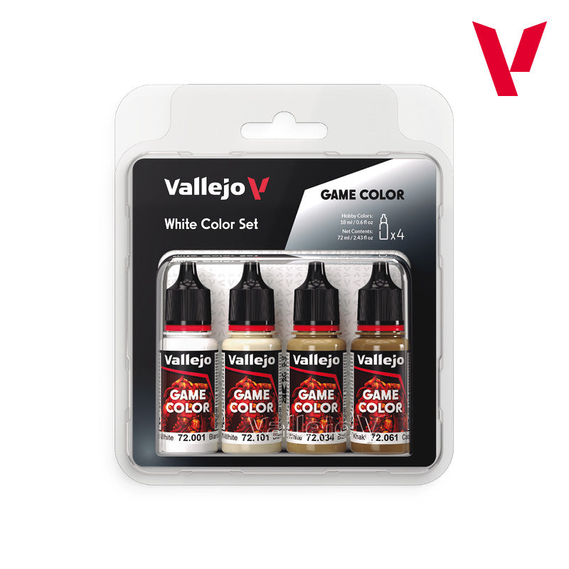 Vallejo: Game Color White Paint Set